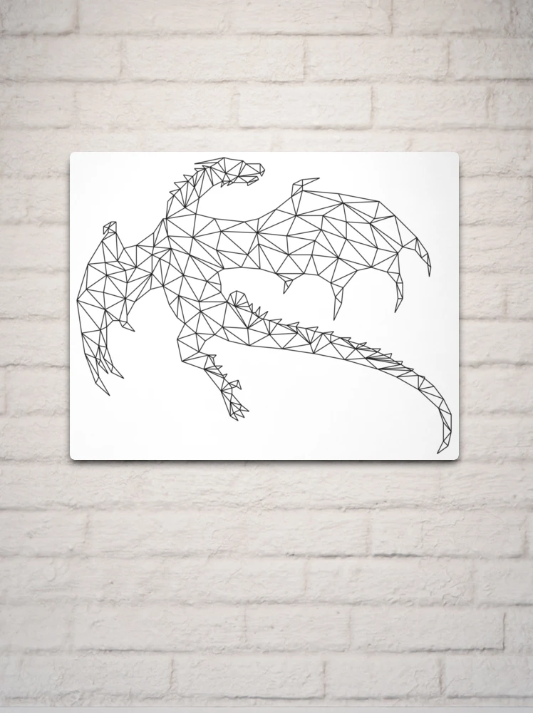 Raspberry Dragon Metal Print