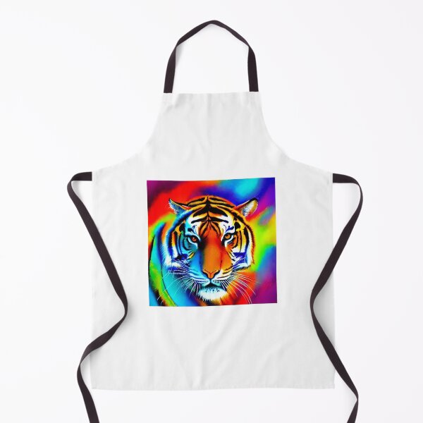 Item preview, colorful tiger illustration designed and sold by JuliVogel.