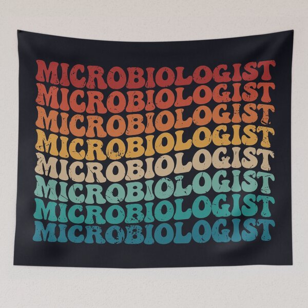 Item preview, Microbiologist repeat retro vintage text designed and sold by SweetLog.