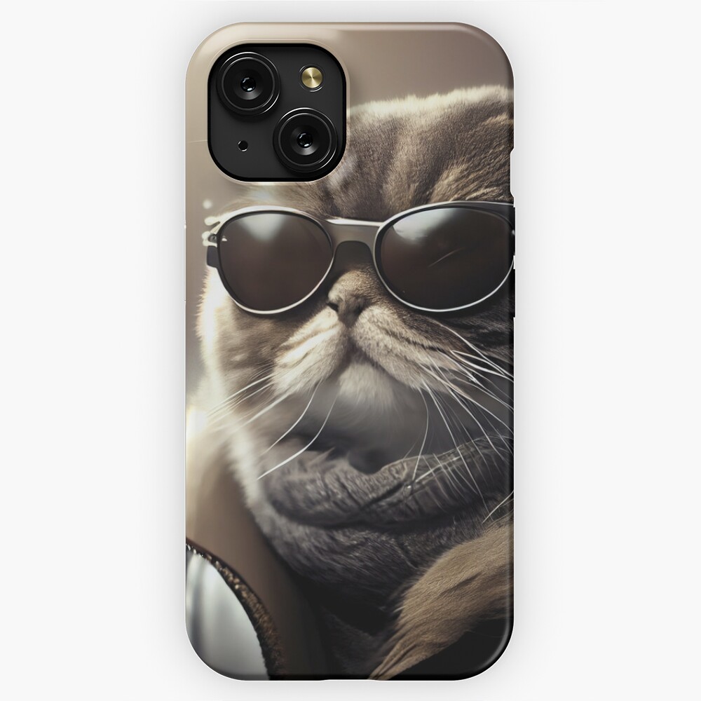 Chic cat wearing sunglasses glasses and coat Meditating Canvas