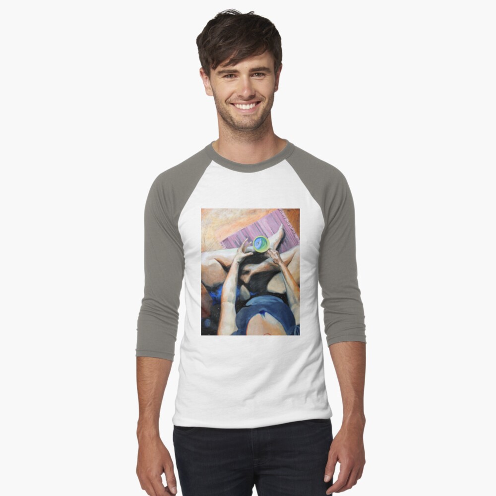 Item preview, Baseball ¾ Sleeve T-Shirt designed and sold by BlueStarseed.
