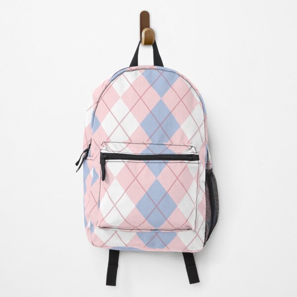 Item preview, Pink and Blue Argyle Print Pattern designed and sold by aprilsims.