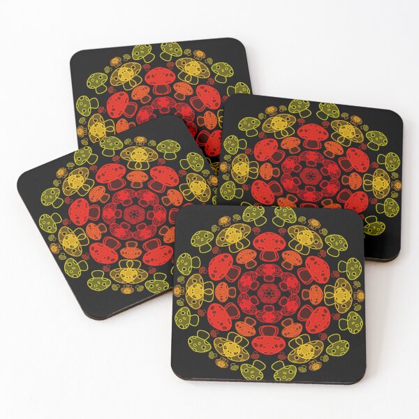 Item preview, Cursed Kaleidoscope - Fire Mushrooms designed and sold by FinapplePudding.