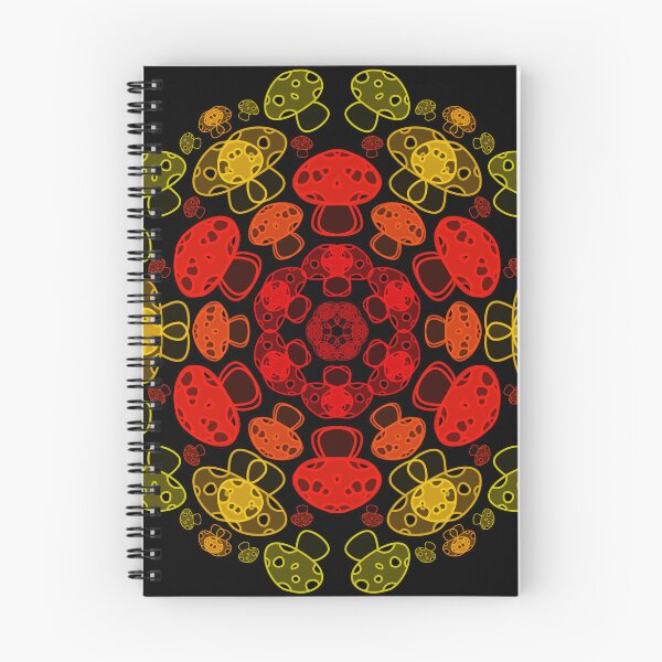 Item preview, Cursed Kaleidoscope - Fire Mushrooms designed and sold by FinapplePudding.