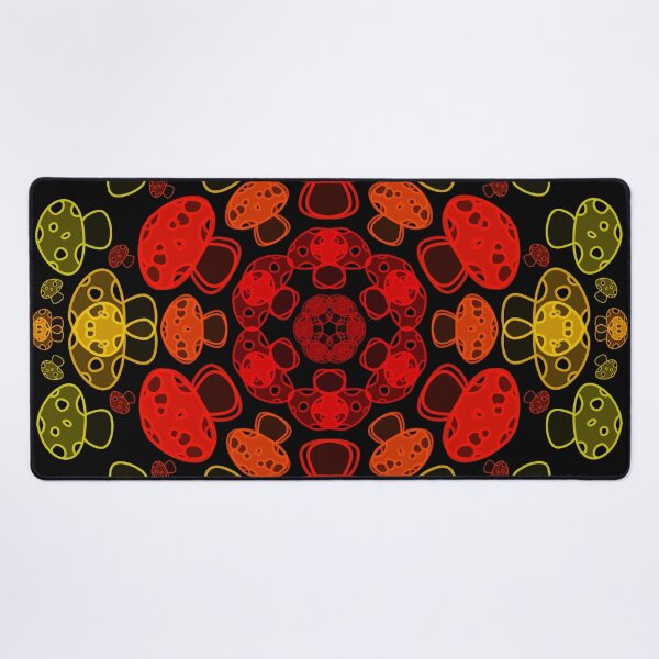Item preview, Cursed Kaleidoscope - Fire Mushrooms designed and sold by FinapplePudding.