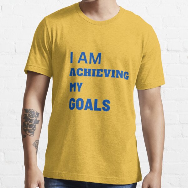 always Keep Your Goal In Mind' Print Tee Shirt, Tee For Men