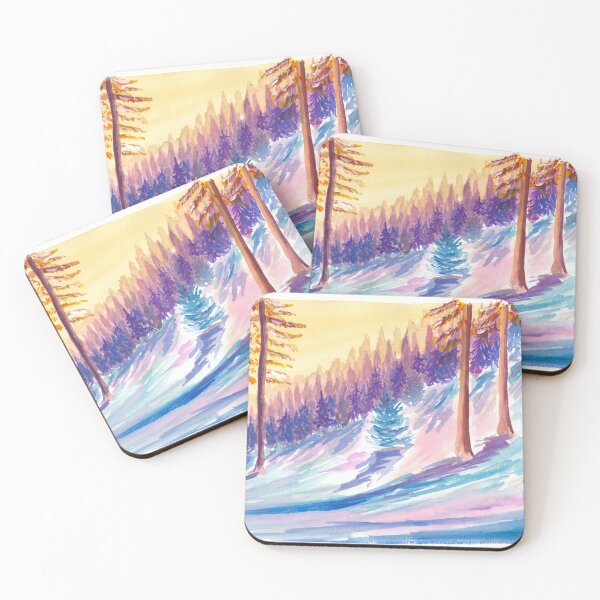 Item preview, Late Afternoon Sun in Romantic Winter Forest  designed and sold by artshop77.