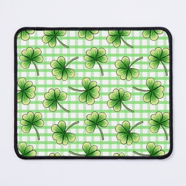 Item preview, Shamrock Clover St Patricks Day Gingham Plaid designed and sold by Julie Erin Designs.