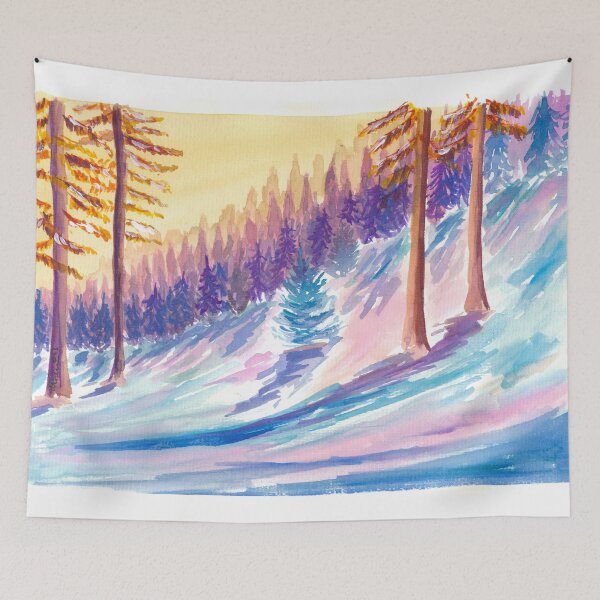 Item preview, Late Afternoon Sun in Romantic Winter Forest  designed and sold by artshop77.