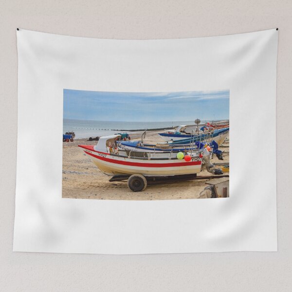 Item preview, Barcos de pesca en la playa de Cromer, North Norfolk designed and sold by yackers1.