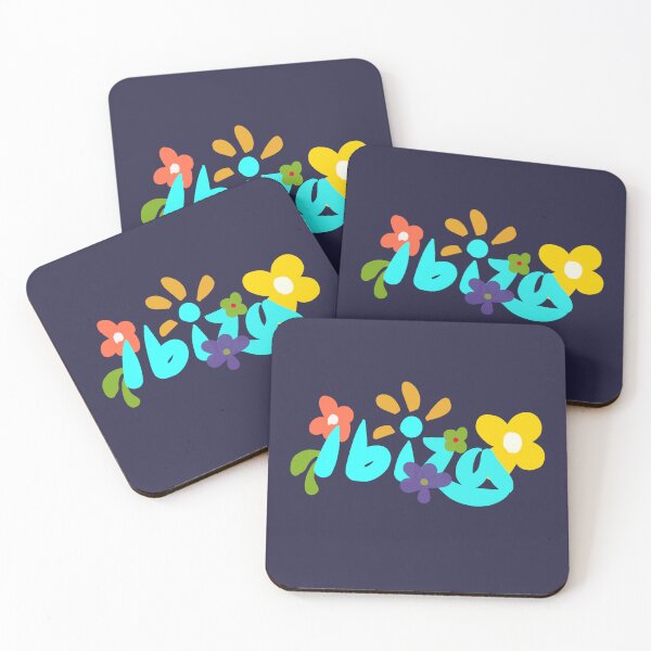 Item preview, Ibiza island flower power illustration designed and sold by Travel Planet.