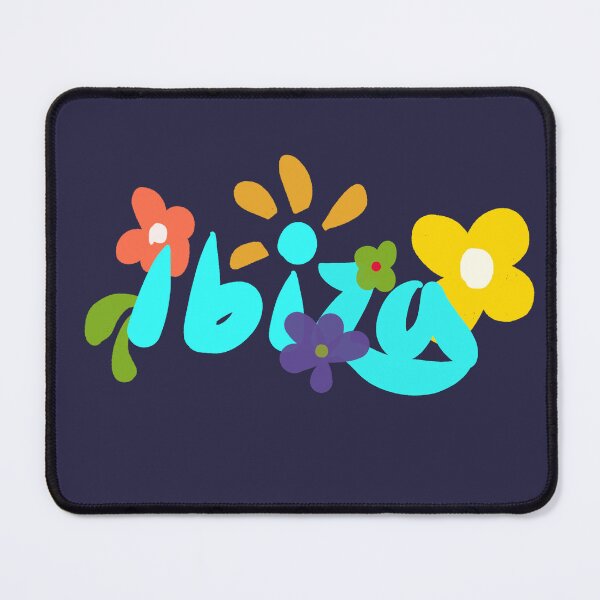 Item preview, Ibiza island flower power illustration designed and sold by Travel Planet.