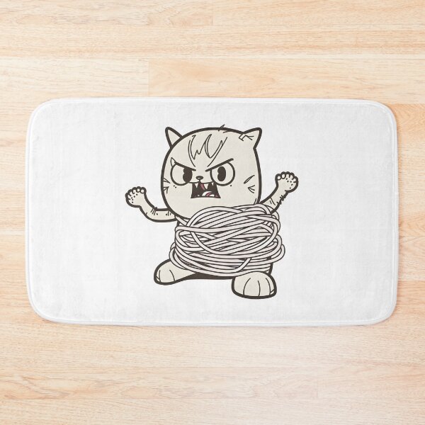 Item preview, Angry cat playing with a ball of string designed and sold by CustomPrintHub.