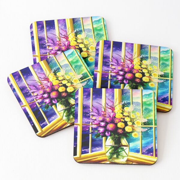 Item preview, Flowers in the Corner Window designed and sold by ArtistsQuest.