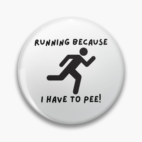 Item preview, Running Because I Have To Pee Stickman designed and sold by Way Cool Tees.
