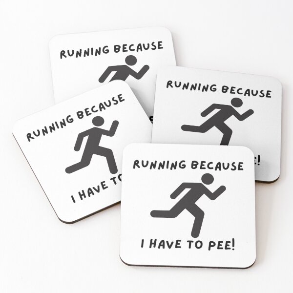 Item preview, Running Because I Have To Pee Stickman designed and sold by Way Cool Tees.
