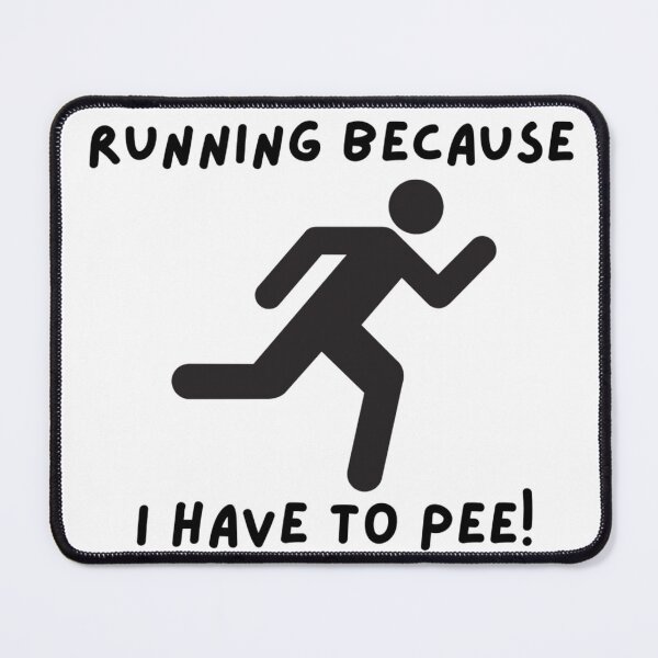 Item preview, Running Because I Have To Pee Stickman designed and sold by Way Cool Tees.