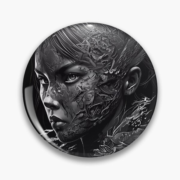 Item preview, Woman Face Drawing Fear designed and sold by SMILE88.