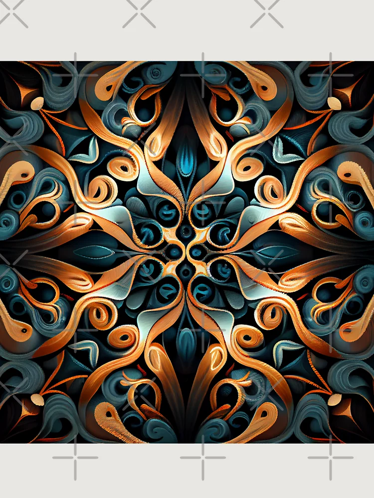 Thumbnail 6 von 6, Premium Oversized Pullover, Dazzling Contemporary Pattern Digital Painting designt und verkauft von CodeAndColors.