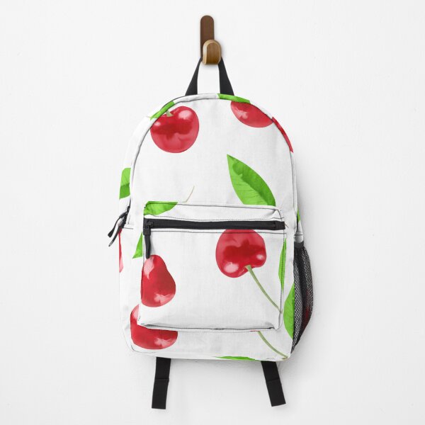 Item preview, Cherry with leaves - pattern on white designed and sold by JaReVa.