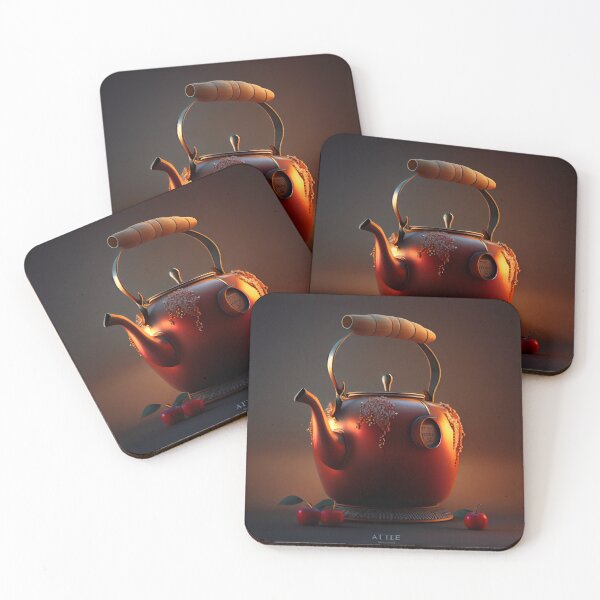 Item preview, A Step Lately Apple Kettle Digital Painting designed and sold by CodeAndColors.
