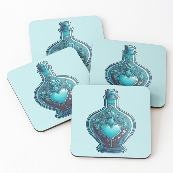 Item preview, Magic Blue Love Potion Bottle designed and sold by Iosis-Art.