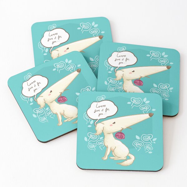 Item preview, Borzoi Dog Holding a Pink Rose Flower designed and sold by Khotekmei.