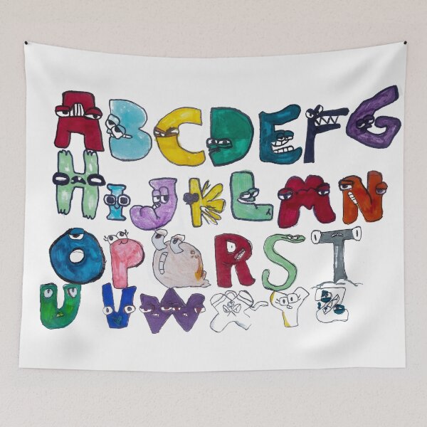 Item preview, Hand drawn funny alphabet lore, english fonts with faces designed and sold by SvarunPogani.