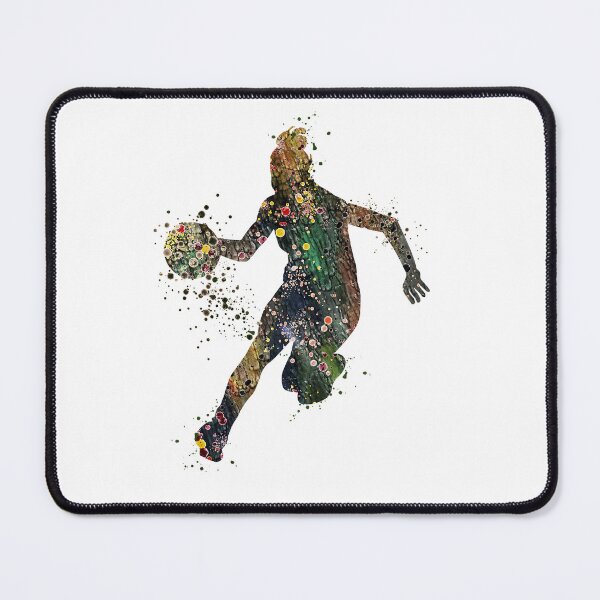 Item preview, Girl Basketball Dribble Athlete Watercolor Silhouette designed and sold by LotusGifts.