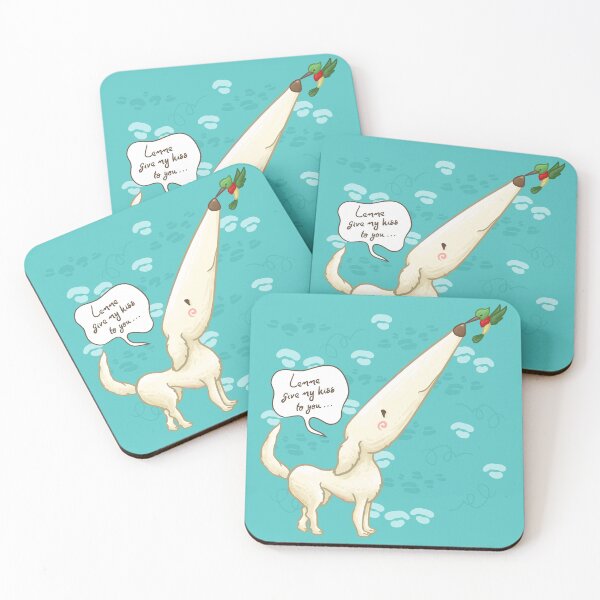 Item preview, Borzoi Dog the Long Nosed Give a Kiss to a Hummingbird designed and sold by Khotekmei.