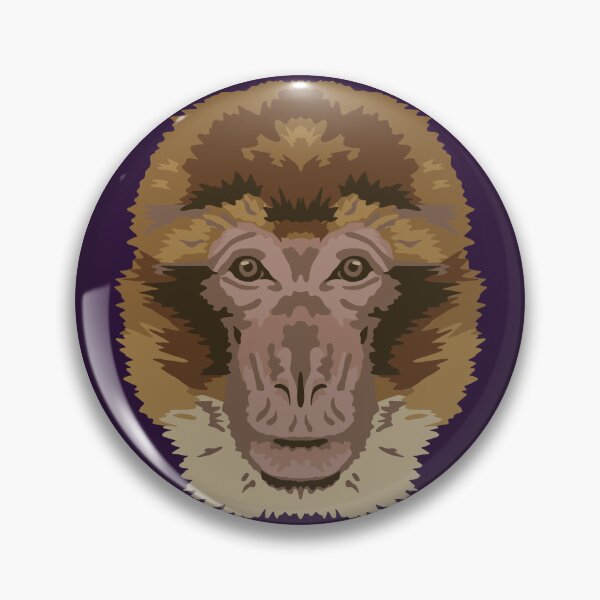 Aperçu de l'œuvre Visage de macaque de Barbarie créée et vendue par GeoCreate.