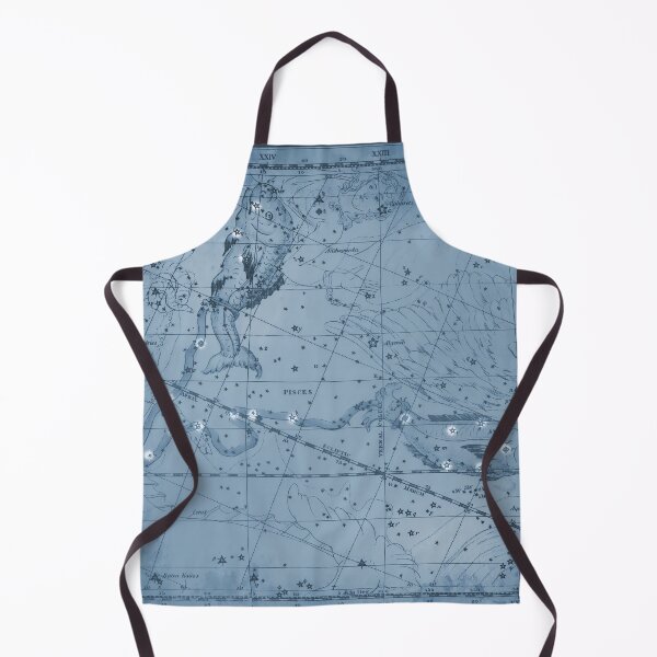 Item preview, Pisces Zodiac Constellation Star Map, Blue designed and sold by notsweettea.