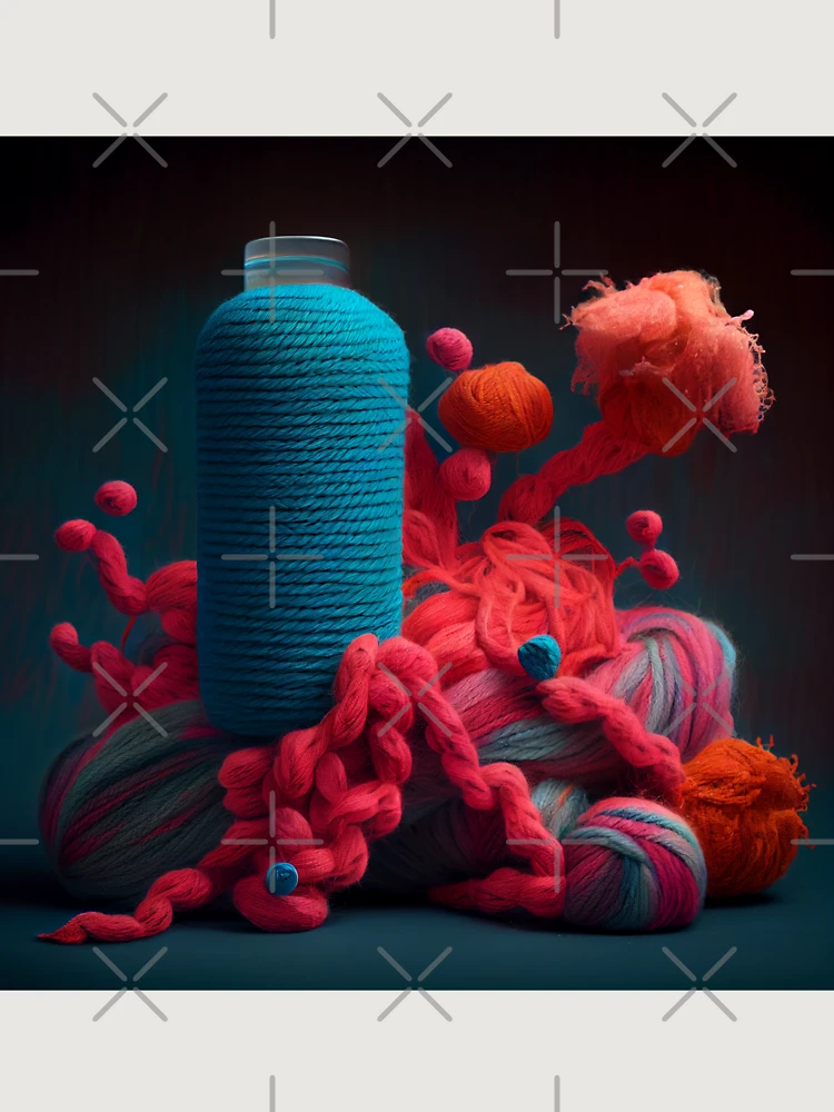 Thumbnail 6 von 6, Premium Oversized Pullover, Yarn Coral and the Bottle Digital Painting designt und verkauft von CodeAndColors.