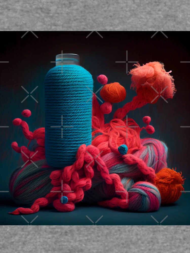 Thumbnail 6 von 6, Leichter Pullover, Yarn Coral and the Bottle Digital Painting designt und verkauft von CodeAndColors.