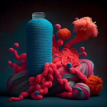 Vorschaubild zum Design Yarn Coral and the Bottle Digital Painting von CodeAndColors