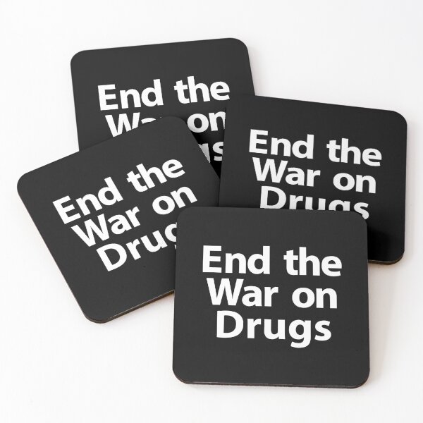 Item preview, End the War On Drugs (white text) designed and sold by MainsleyDesign.