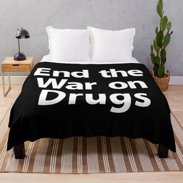 Item preview, End the War On Drugs (white text) designed and sold by MainsleyDesign.