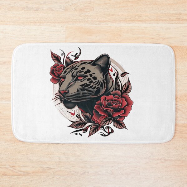 Item preview, Panther Head Tattoo designed and sold by TourDePassion.