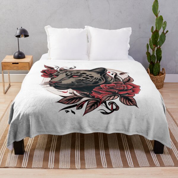 Item preview, Panther Head Tattoo designed and sold by TourDePassion.