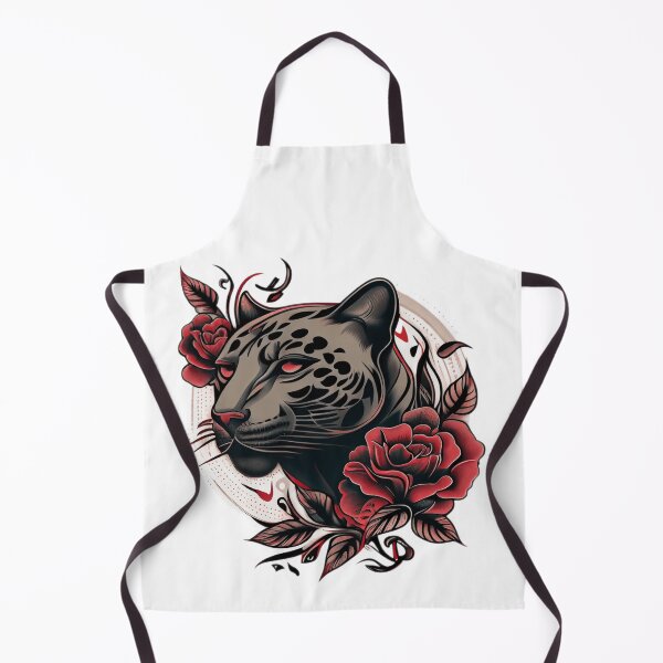 Item preview, Panther Head Tattoo designed and sold by TourDePassion.