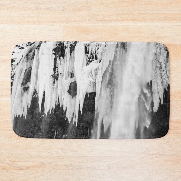 Item preview, Frozen Waterfall, Iceland B&W designed and sold by Kate-P-.