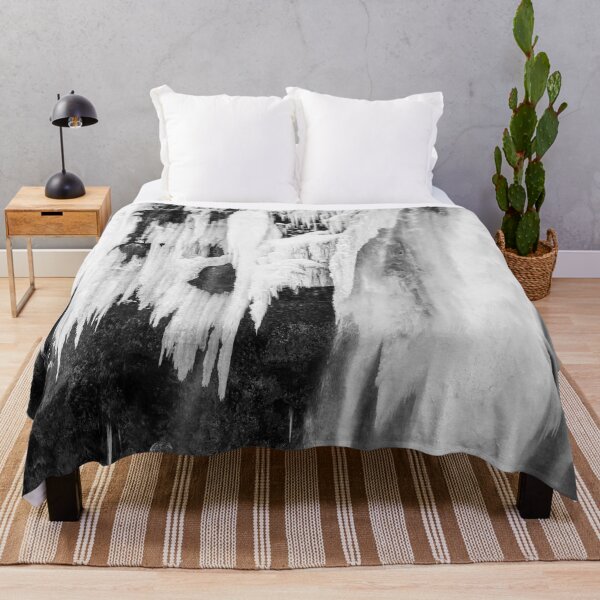 Item preview, Frozen Waterfall, Iceland B&W designed and sold by Kate-P-.