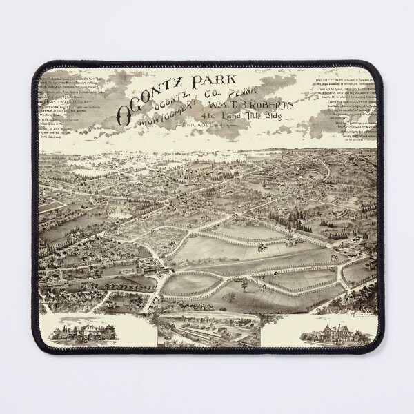 Item preview, Ogontz Park (Elkins Park) Pennsylvania (c1880) designed and sold by allhistory.