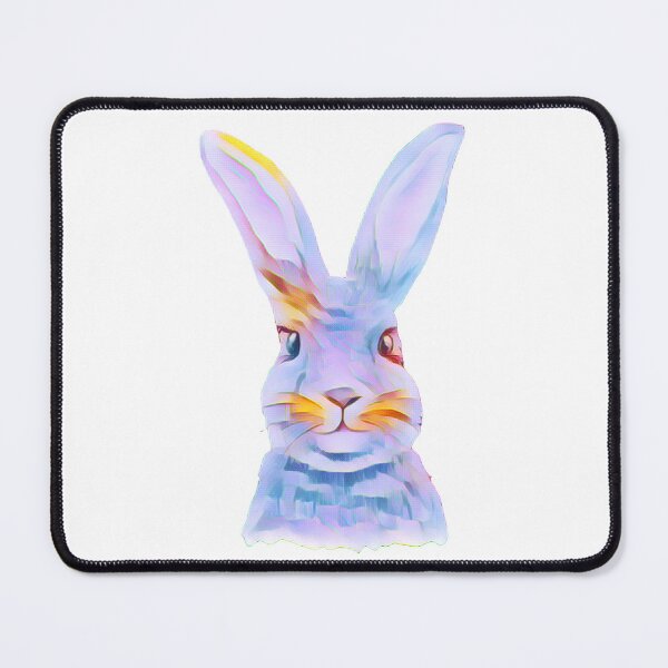 Item preview, Watercolor Easter Bunny Face Portrait designed and sold by PeonyPeak.