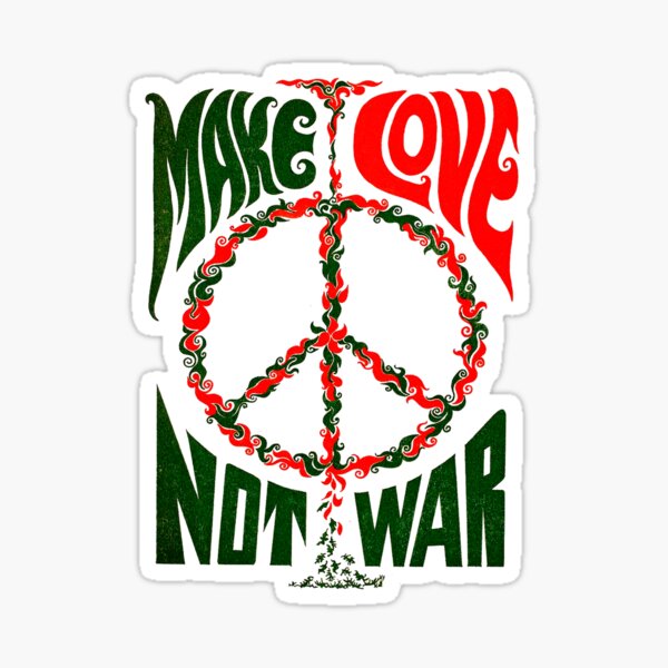Make Love, Not War Sticker