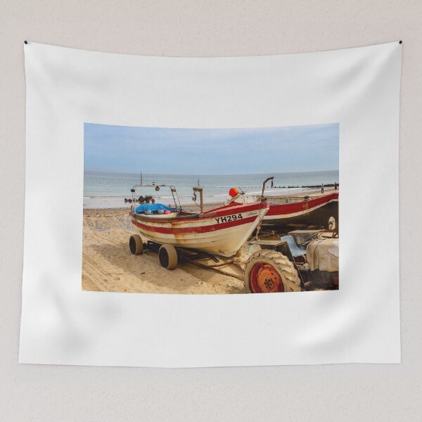 Item preview, Barcos de pesca de cangrejos en Cromer Beach, North Norfolk designed and sold by yackers1.