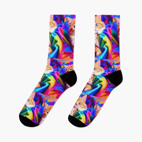 Item preview, Rainbow Cat - Modern Digital Art designed and sold by Ai-michiart.