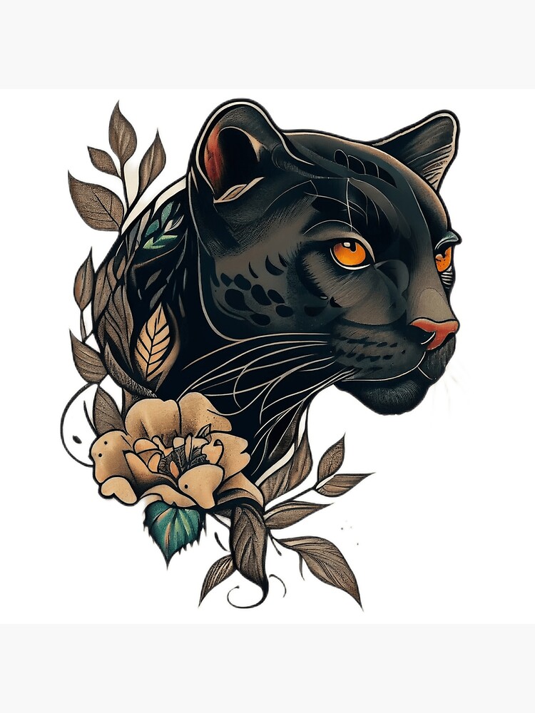 57 Traditional Panther Tattoo Designs for Men [2024 Guide] | Panther tattoo,  Traditional tattoo on leg, Traditional tattoo animals