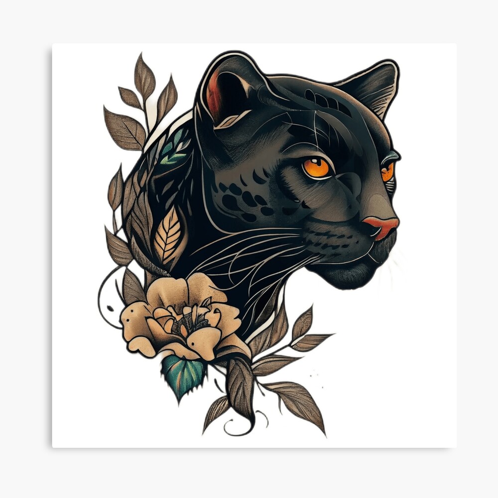 Traditional Panther Tattoo Design by ivebeencalledmax on DeviantArt