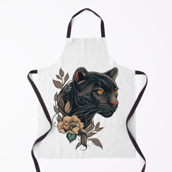Item preview, Traditional Panther Head Tattoo designed and sold by TourDePassion.